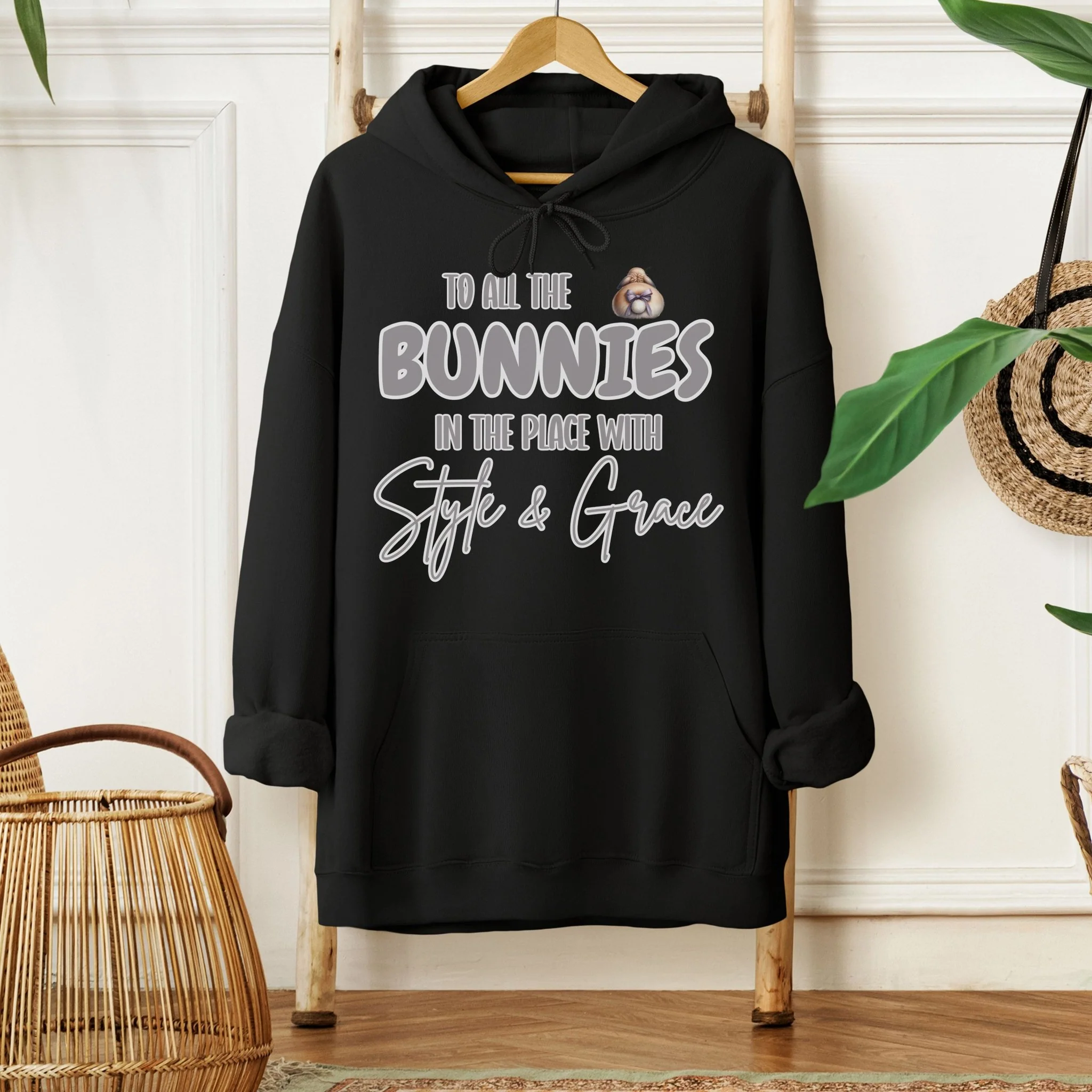 To All the Bunnies with Style and Grace Unisex Hoodie - Image 3