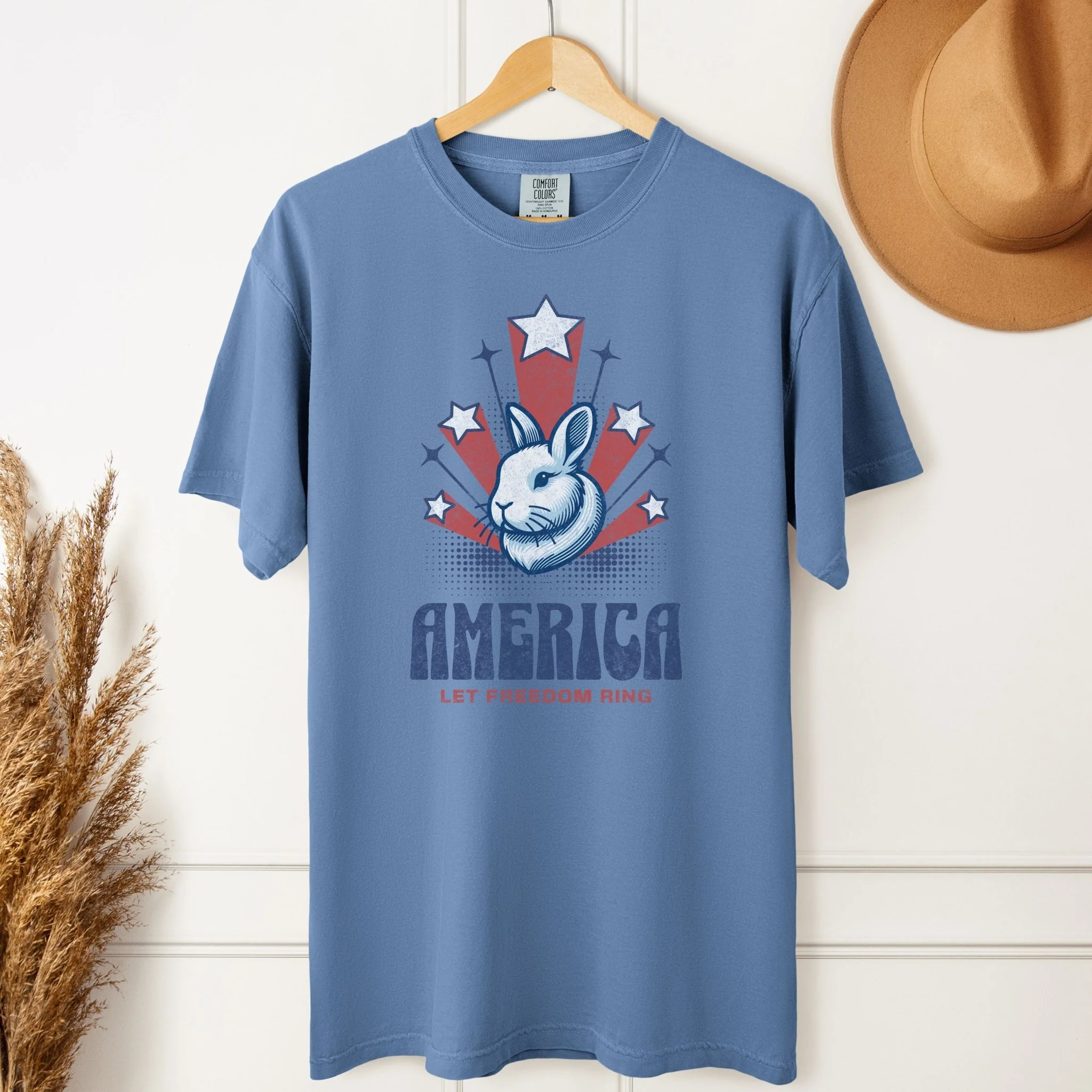 American Bunny Unisex Garment-dyed Heavyweight T-Shirt - Image 4