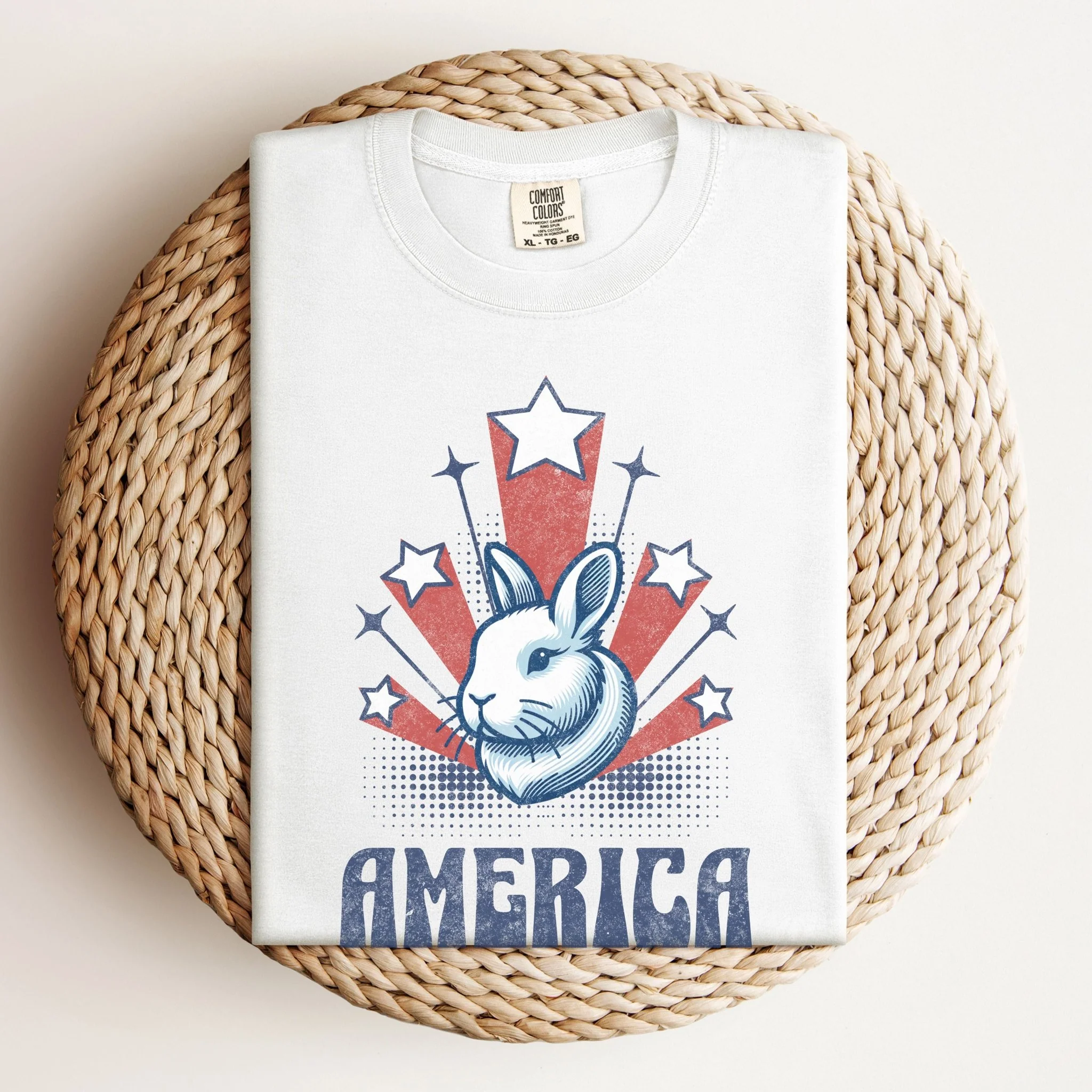 American Bunny Unisex Garment-dyed Heavyweight T-Shirt - Image 5