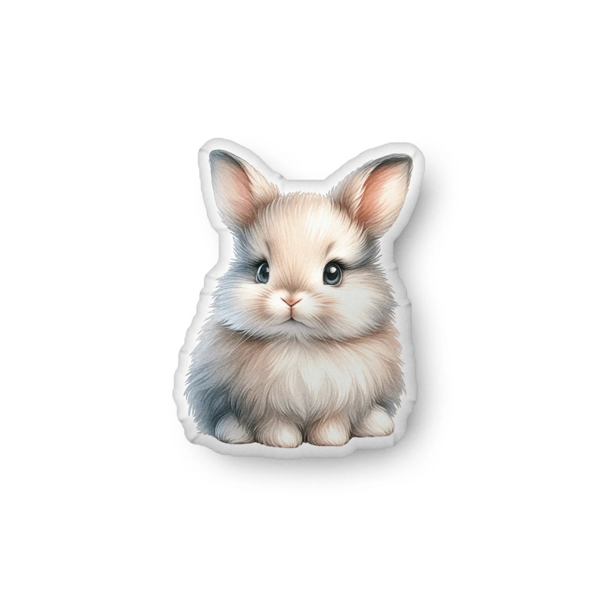 Baby Bunny Blue Shaped Pillow - Image 3