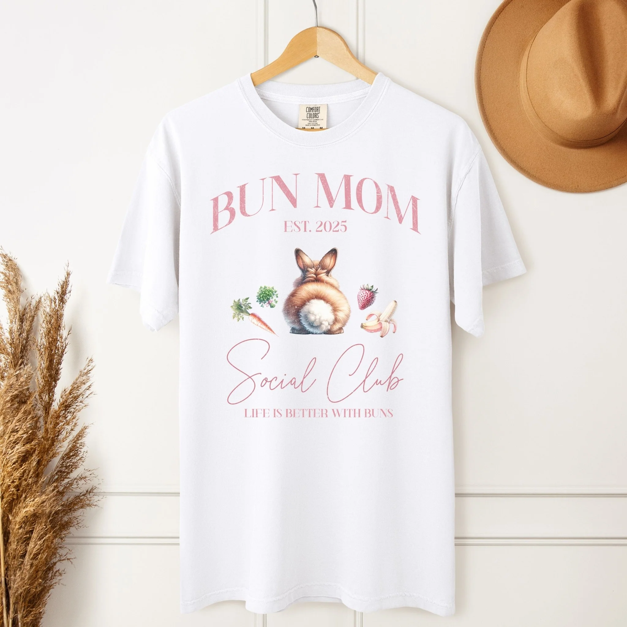 Bun Mom Social Club Unisex Garment-dyed Heavyweight T-Shirt - Image 4