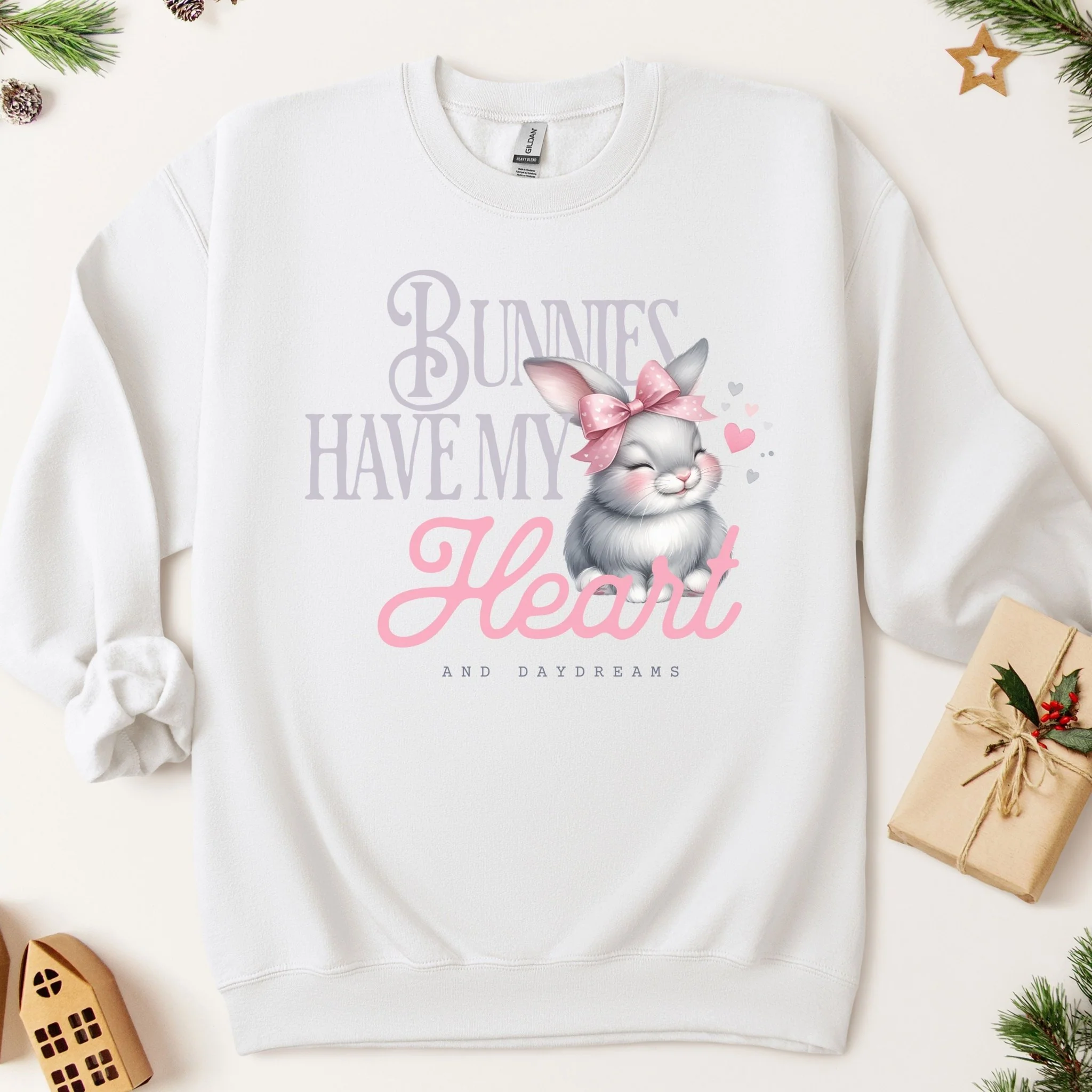 Bunnies Have My Heart Unisex Sweatshirt - Image 3