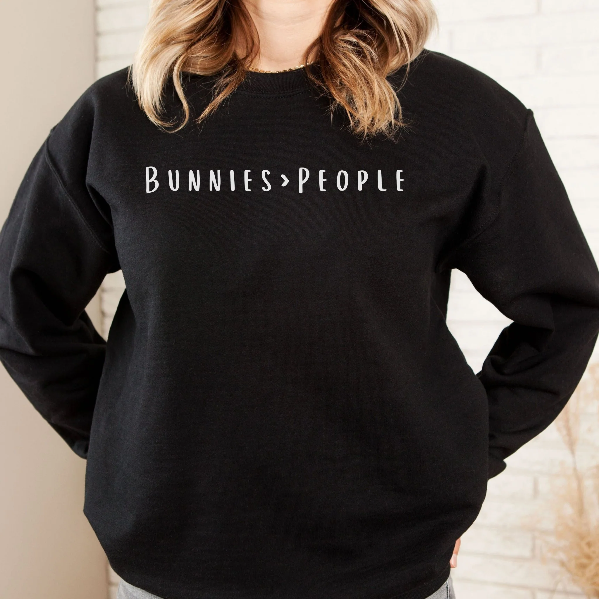 Bunnies > People Unisex Sweatshirt - Image 3