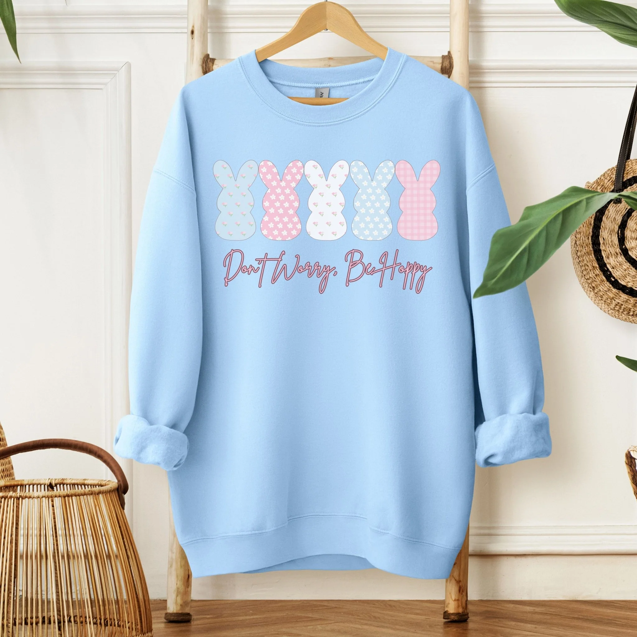 Don't Worry, Be Hoppy Unisex Sweatshirt - Image 7