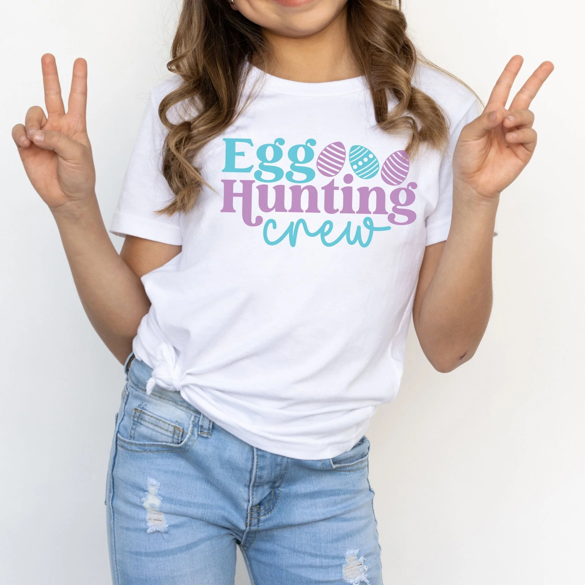 Egg Hunting Crew Youth Short Sleeve T-Shirt - Image 2