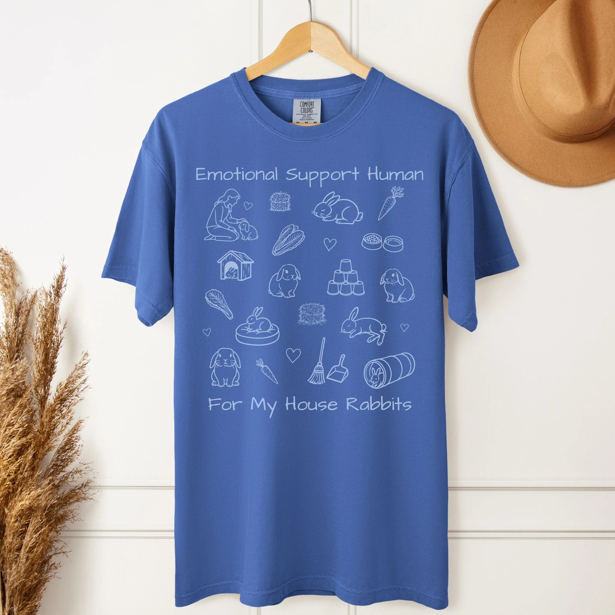 Emotional Support Human Unisex Garment-dyed Heavyweight T-Shirt - Image 5