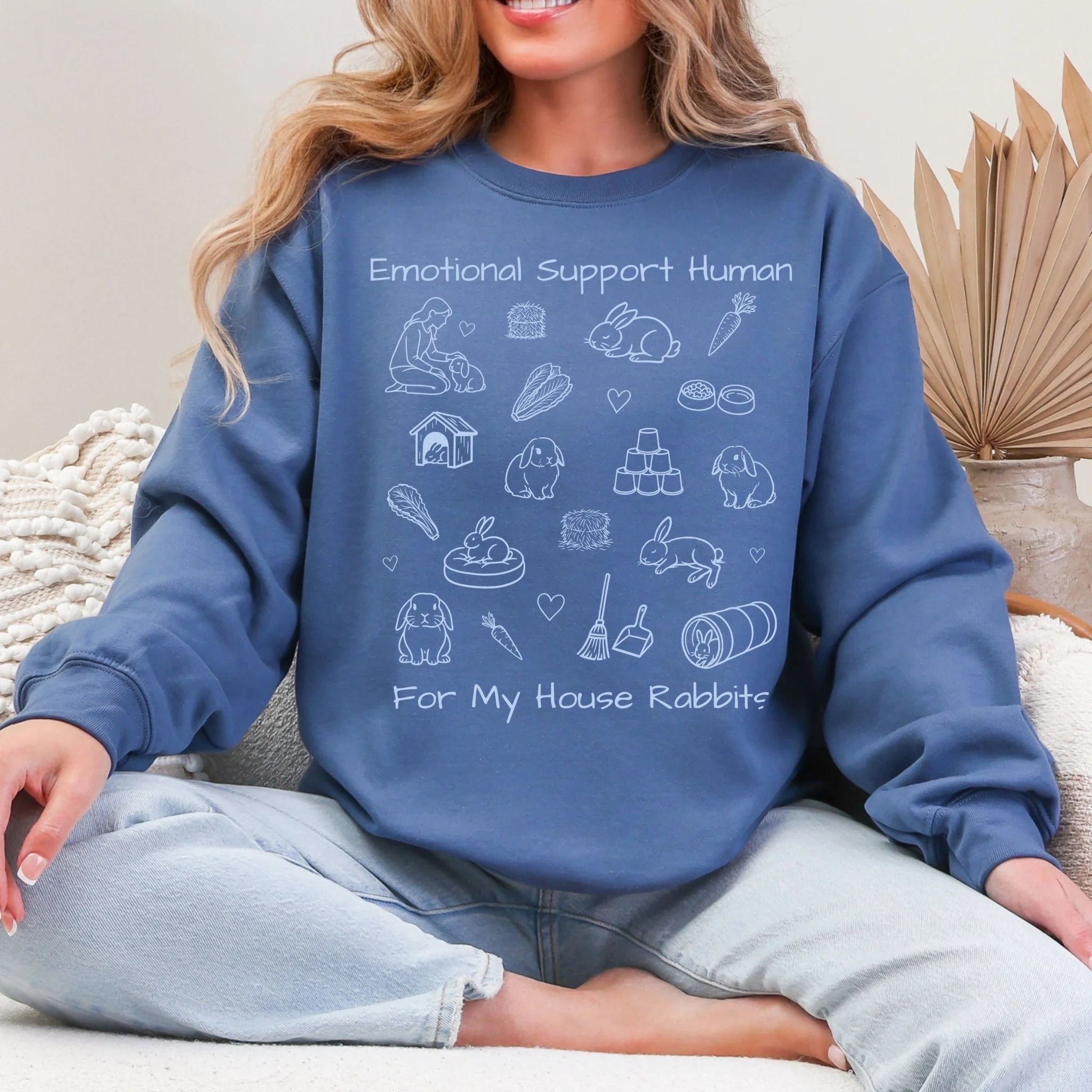 Emotional Support Human Unisex Sweatshirt - Image 2