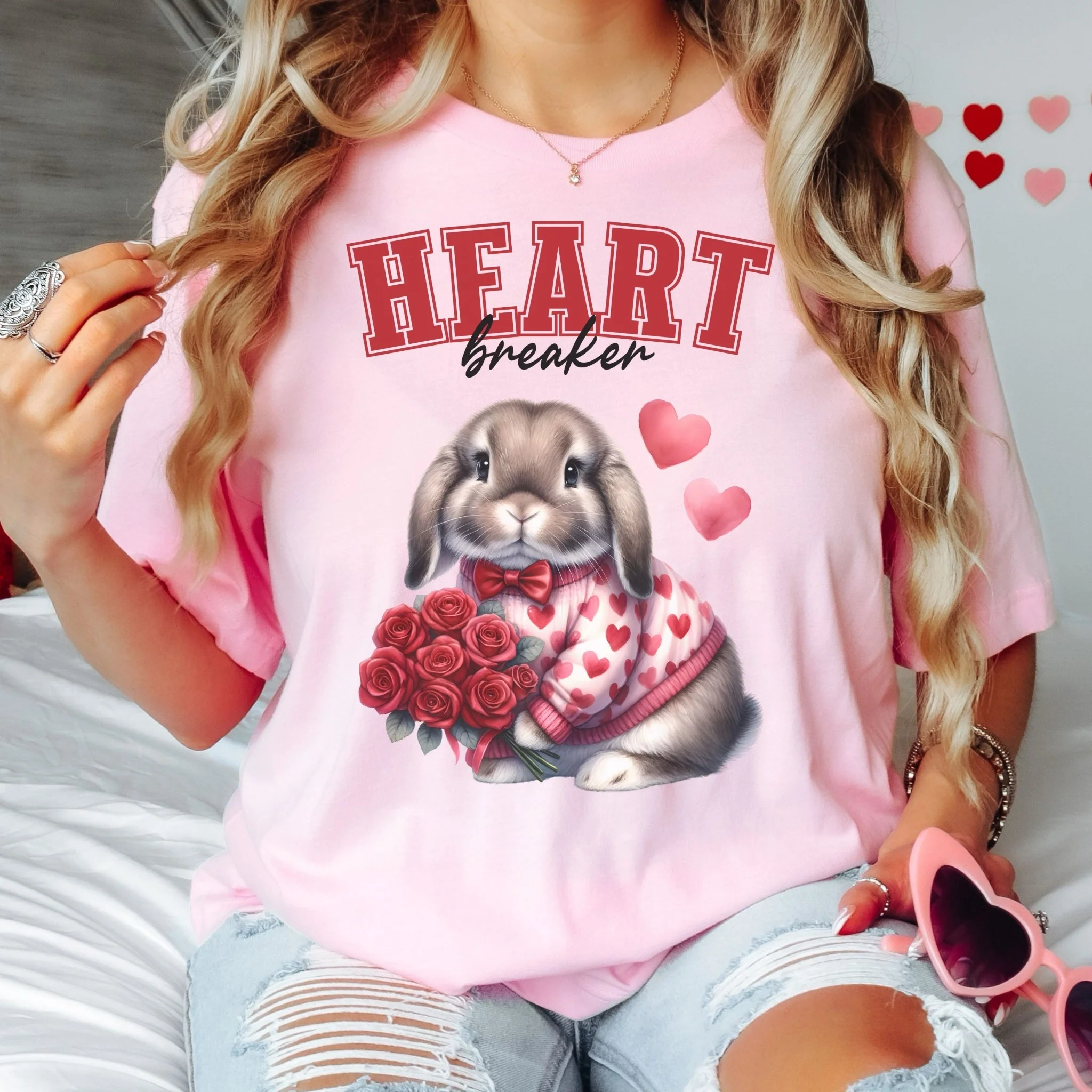 Heartbreaker-Lop Design Unisex T-Shirt - Image 2
