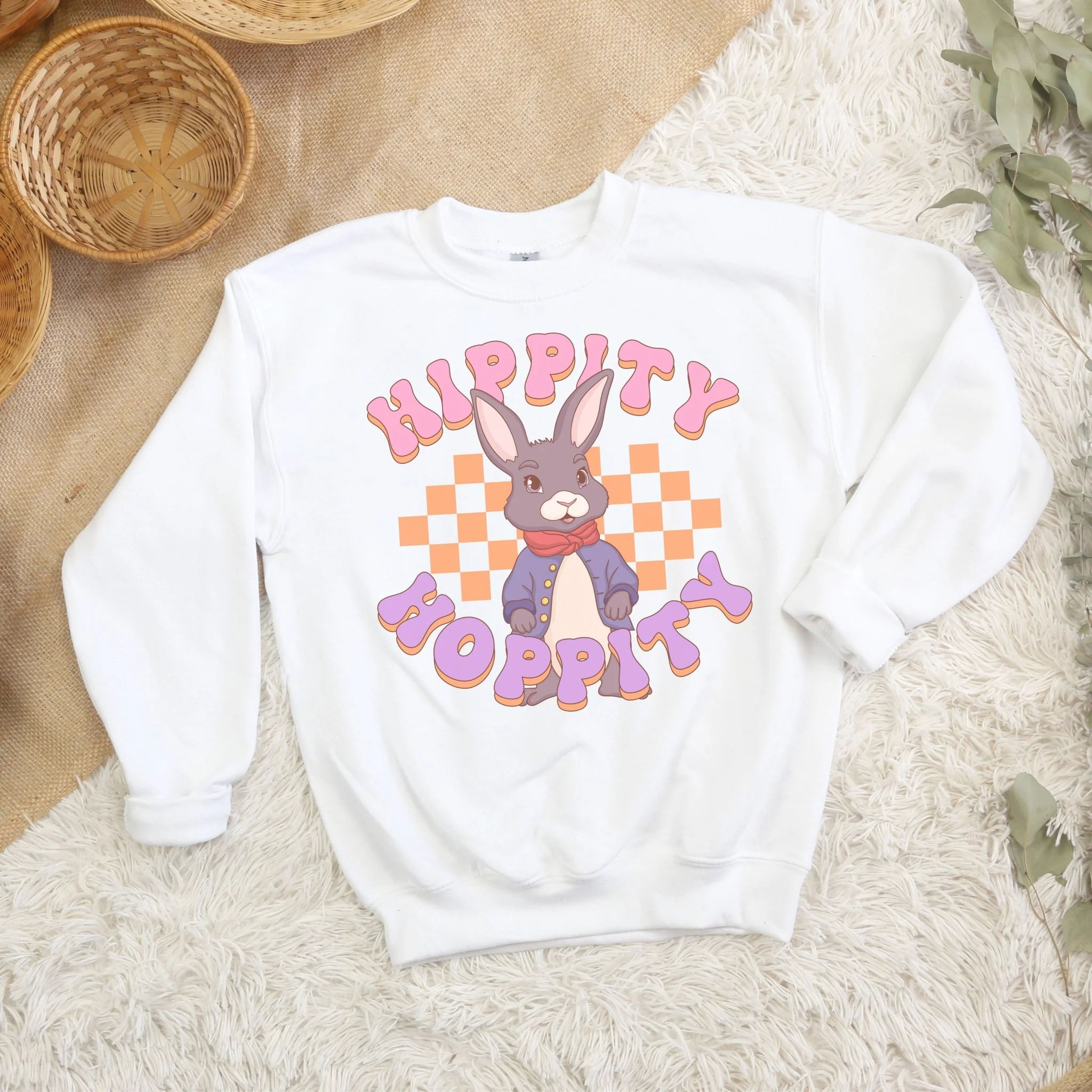 Hippity Hoppity Youth Crewneck Sweatshirt - Image 3