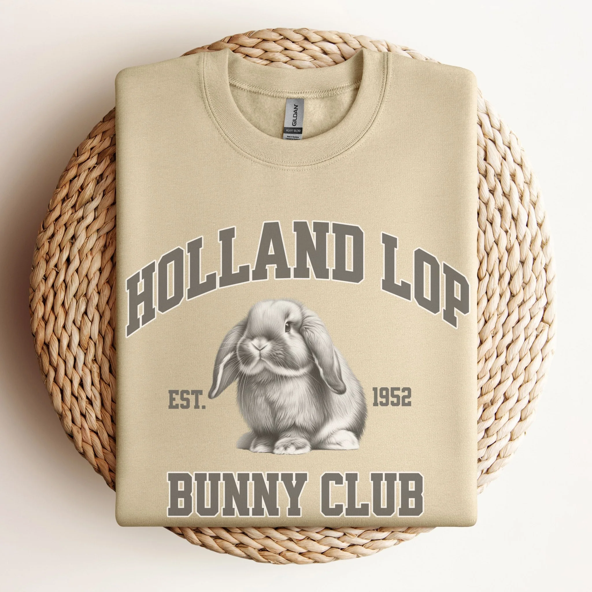 Holland Lop Bunny Club Unisex Sweatshirt - Image 8