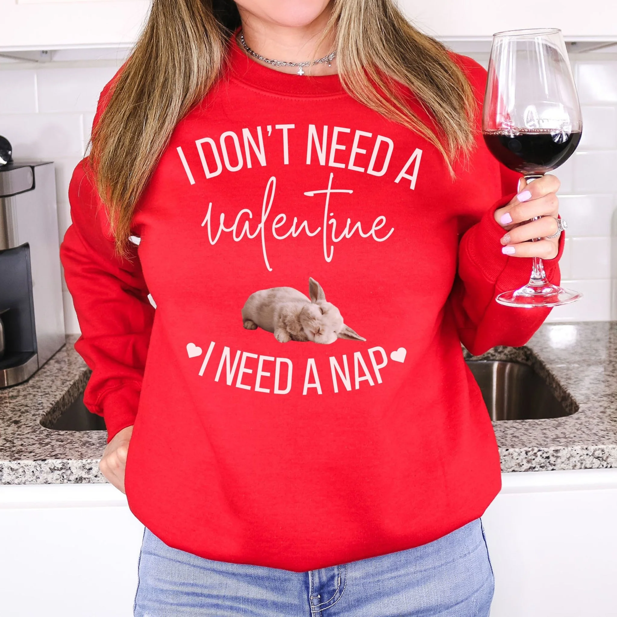 I Don't Need a Valentine Unisex Sweatshirt - Image 3