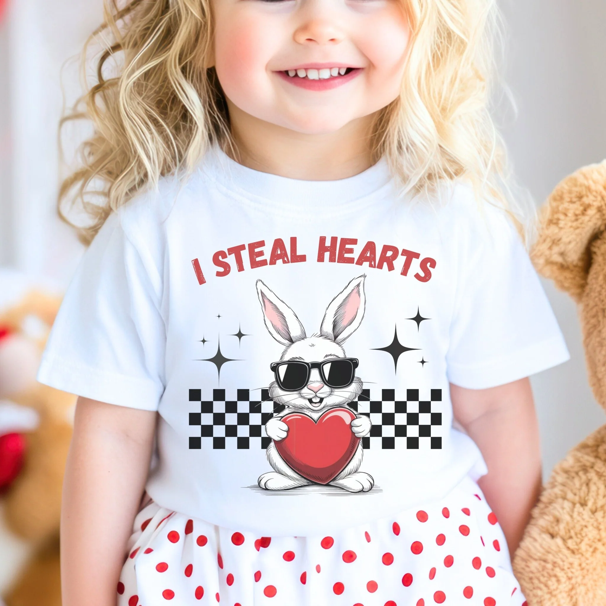 I Steal Hearts Toddler Short Sleeve Tee - Image 2
