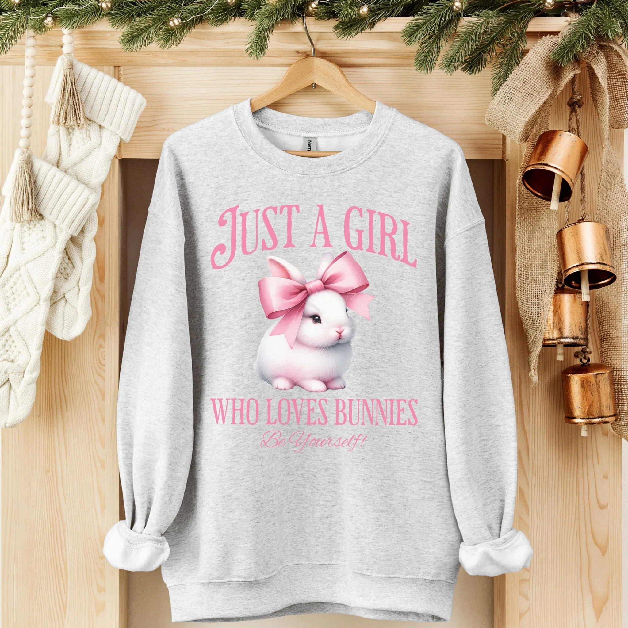 Just A Girl Who Loves Bunnies Unisex Sweatshirt - Image 6