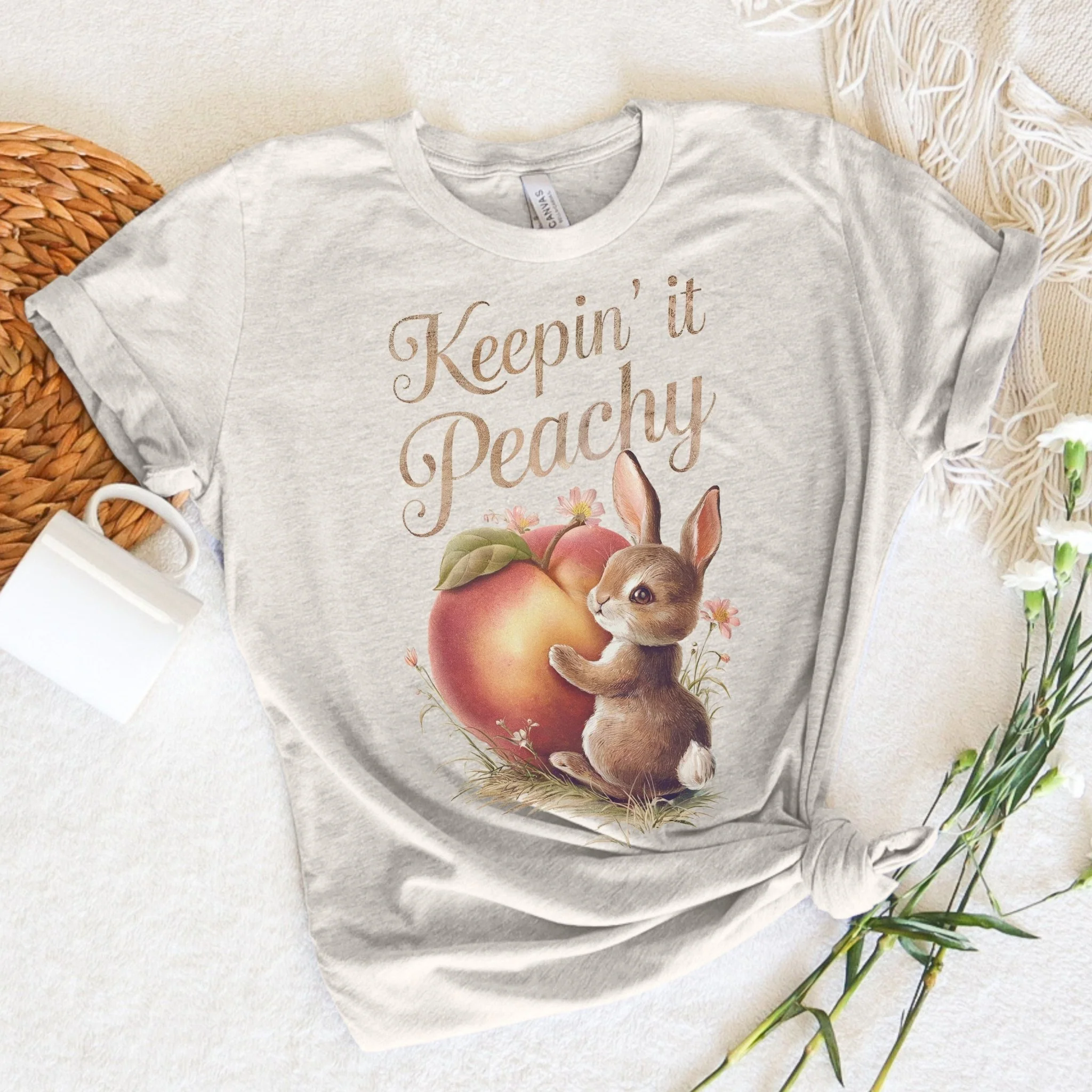 Keepin' It Peachy Unisex T-Shirt - Image 3