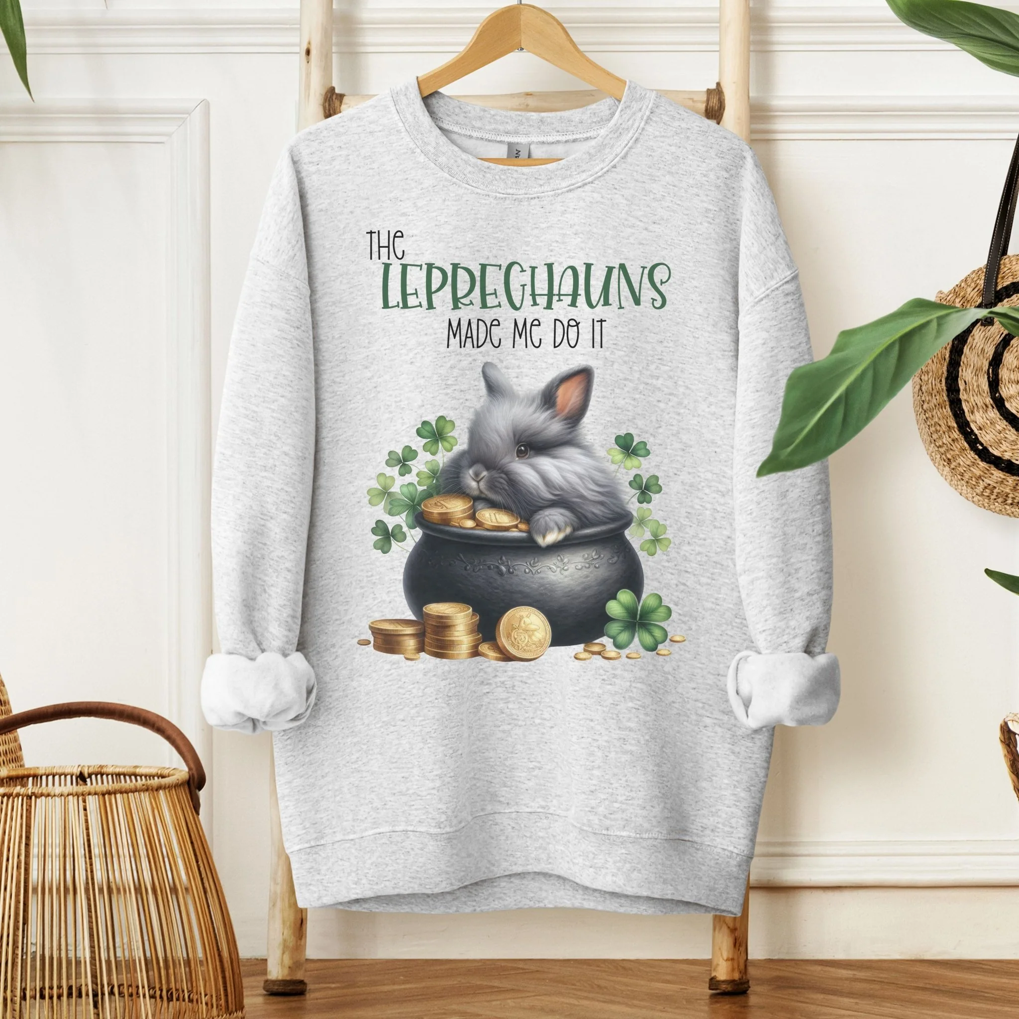 Leprechauns Made Me Unisex Sweatshirt - Image 3