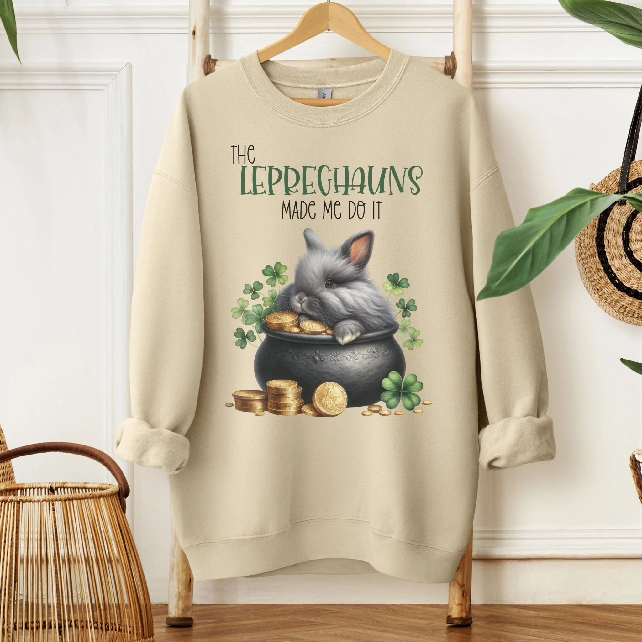 Leprechauns Made Me Unisex Sweatshirt - Image 4