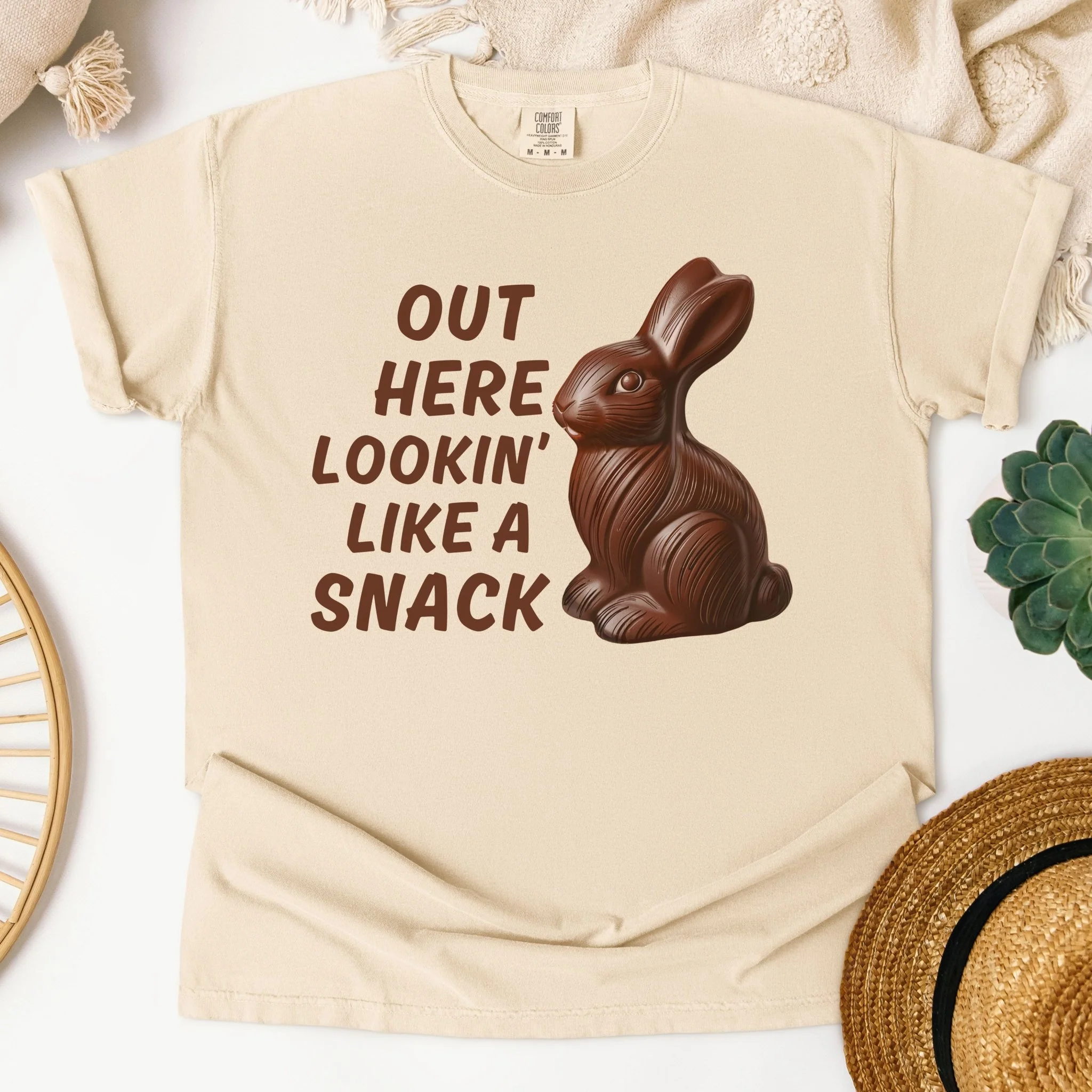 Lookin' Like A Snack Unisex Garment-dyed Heavyweight T-Shirt - Image 3
