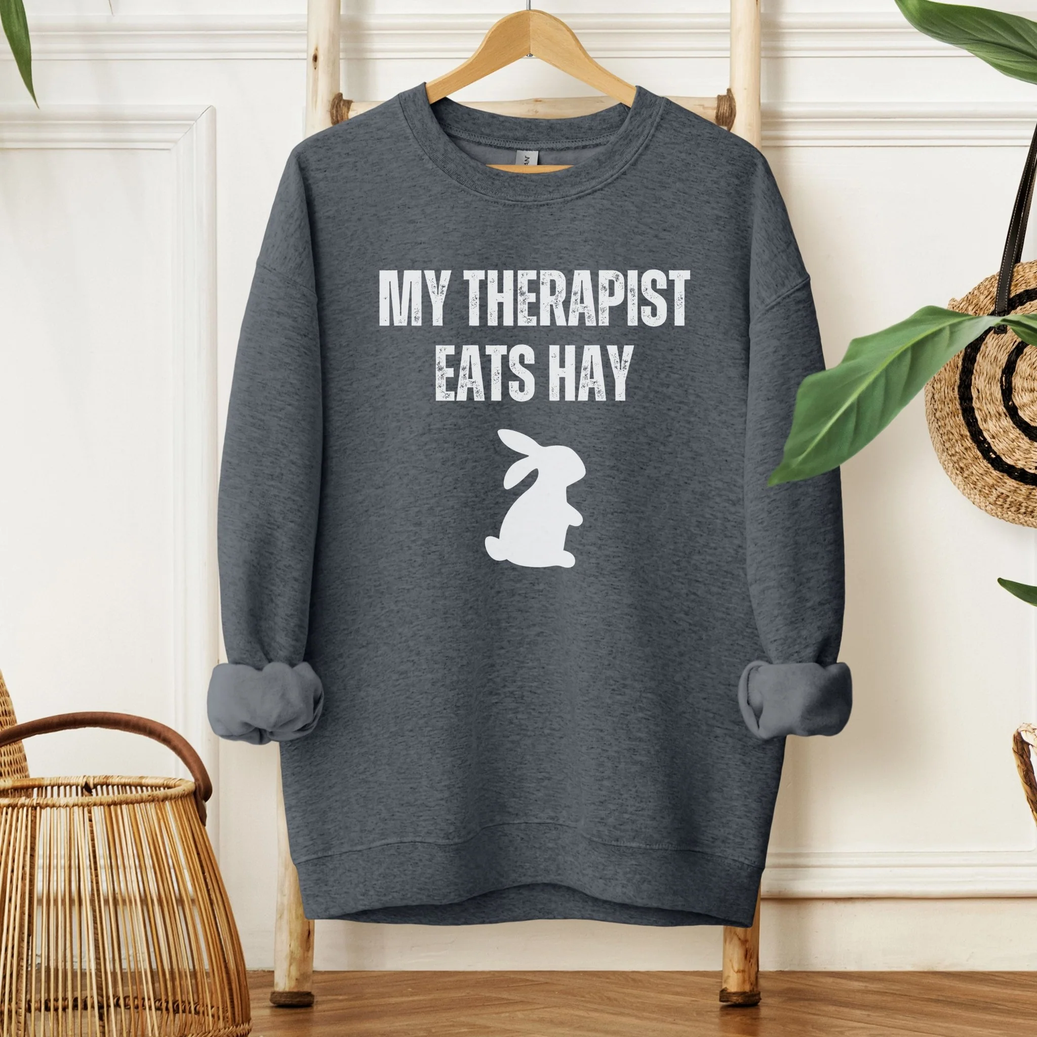 My Therapist Eats Hay Unisex Sweatshirt - Image 4