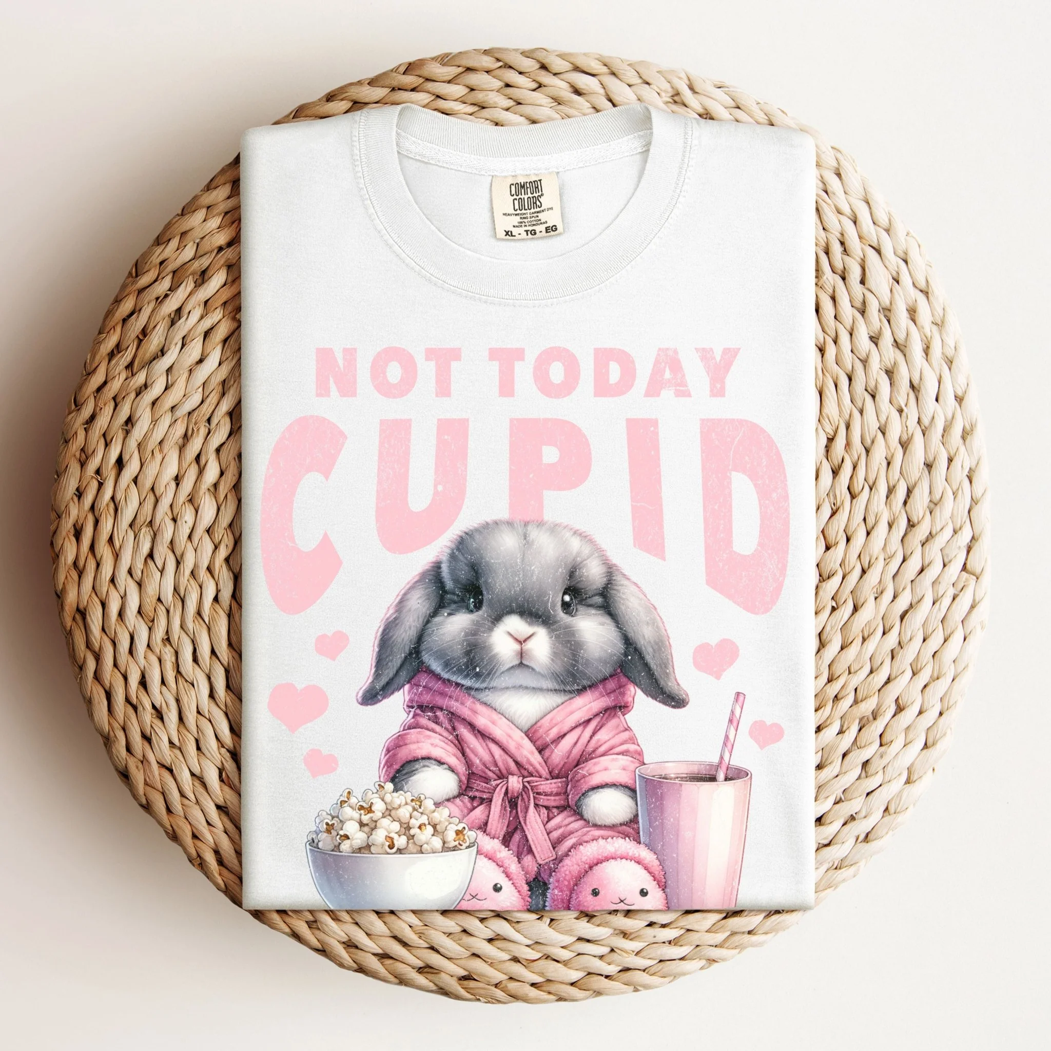 Not Today Cupid Unisex Garment-dyed Heavyweight T-Shirt - Image 3