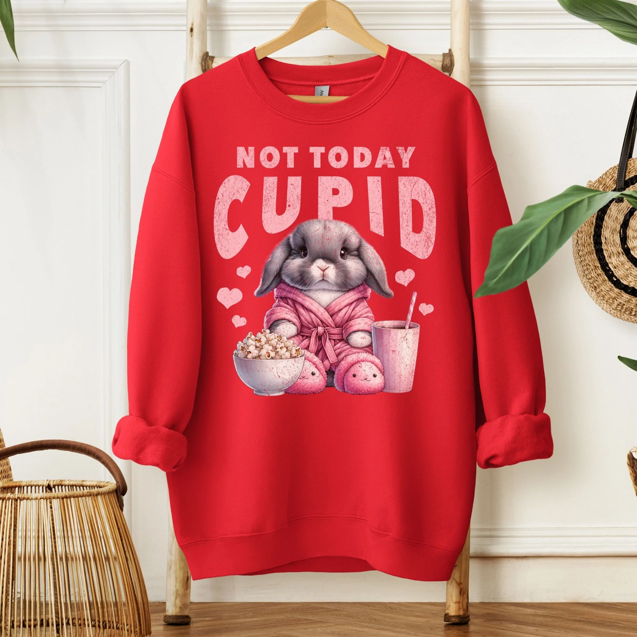 Not Today Cupid Unisex Sweatshirt - Image 3