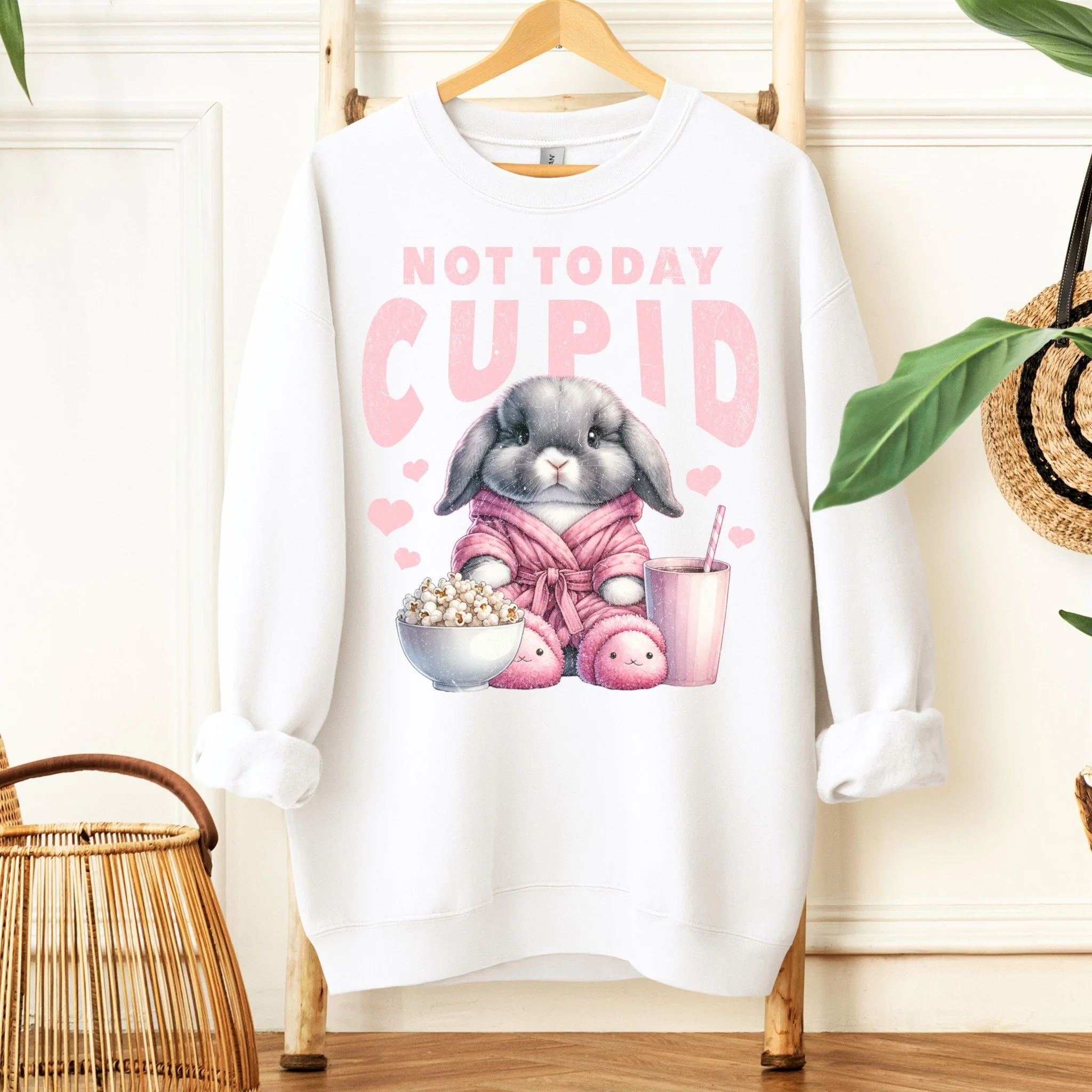 Not Today Cupid Unisex Sweatshirt - Image 4