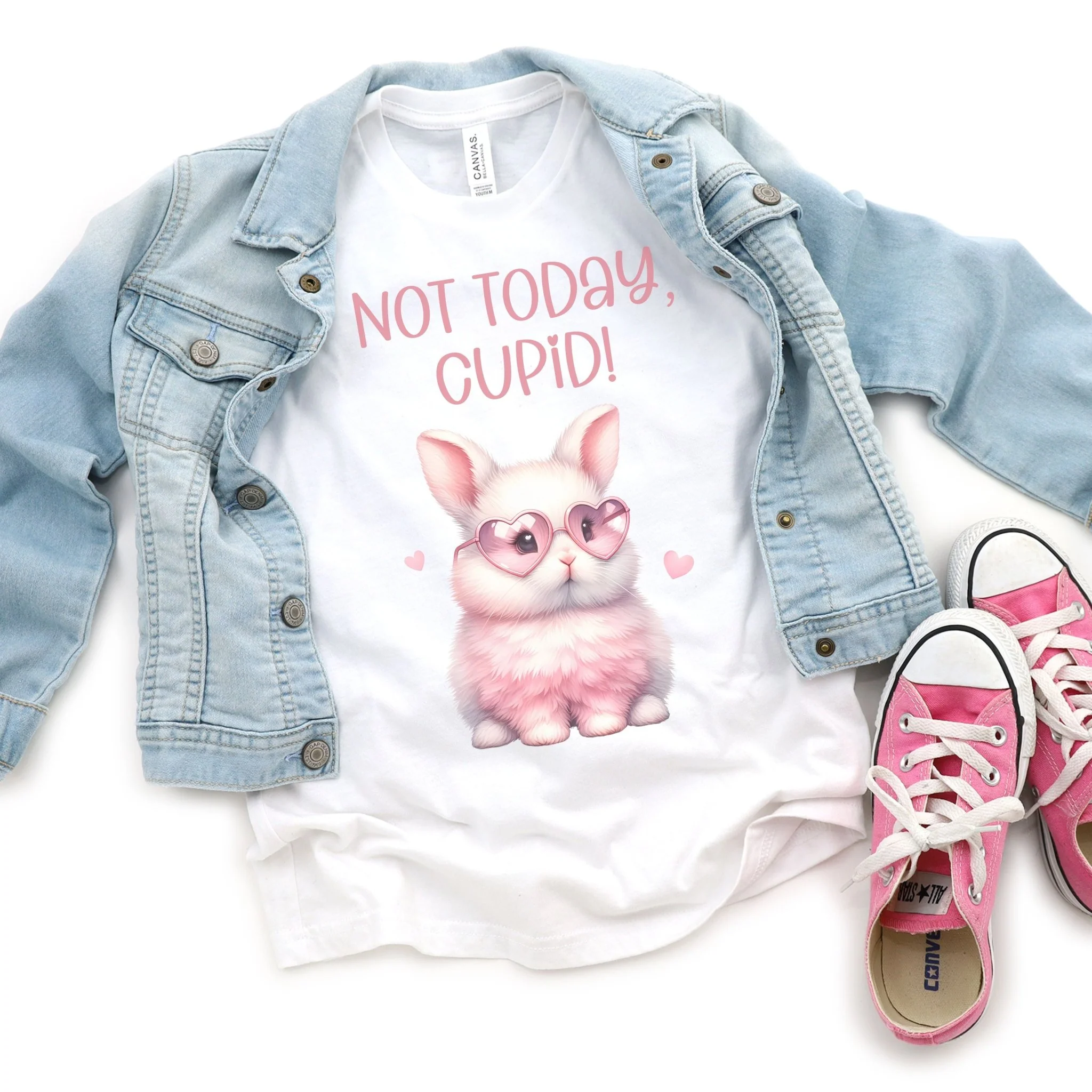 Not Today Cupid Youth Short Sleeve T-Shirt - Image 2