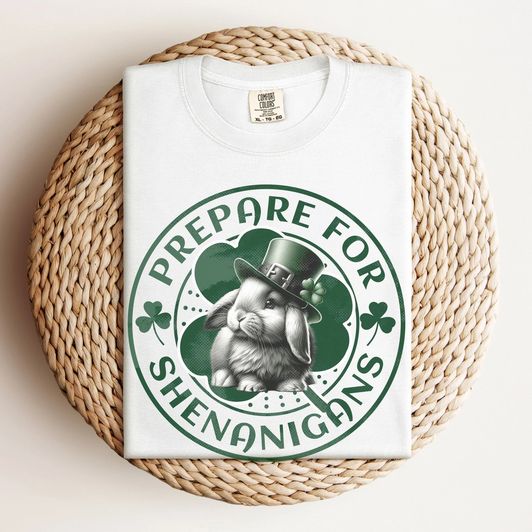 Prepare for Shenanigans Unisex Garment-dyed Heavyweight T-Shirt - Image 5