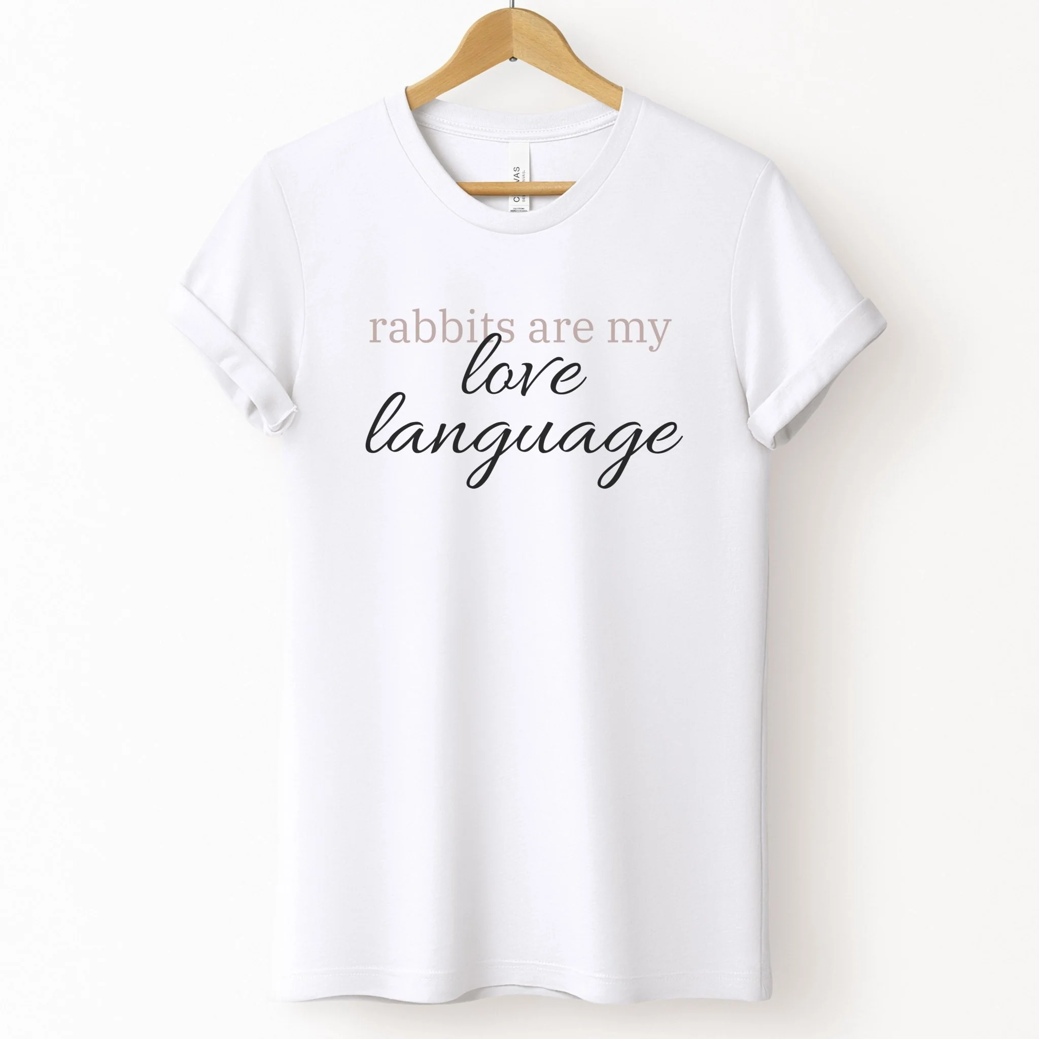 Rabbits Are My Love Language Unisex T-Shirt - Image 4