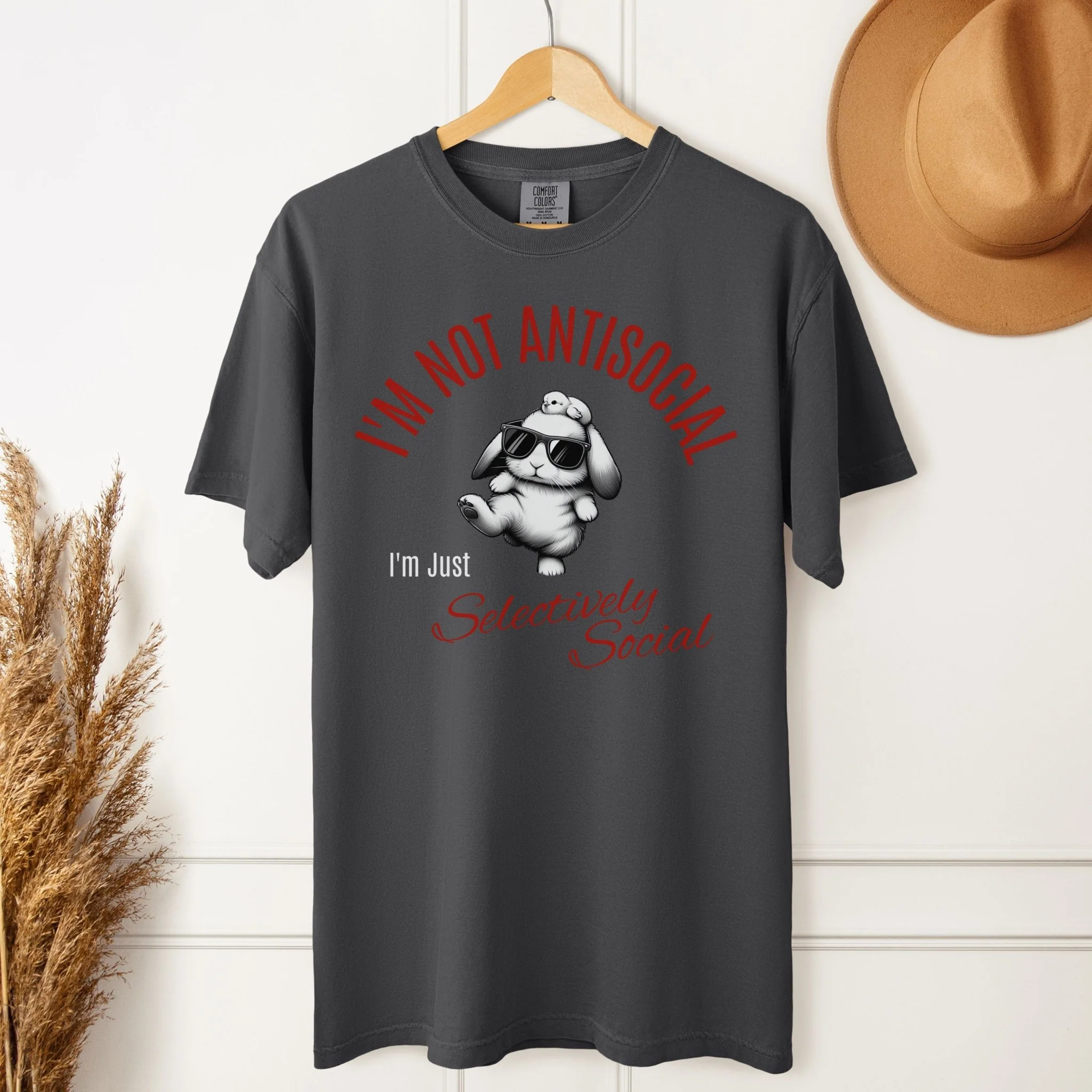 Selectively Social Unisex Garment-dyed Heavyweight T-Shirt - Image 6