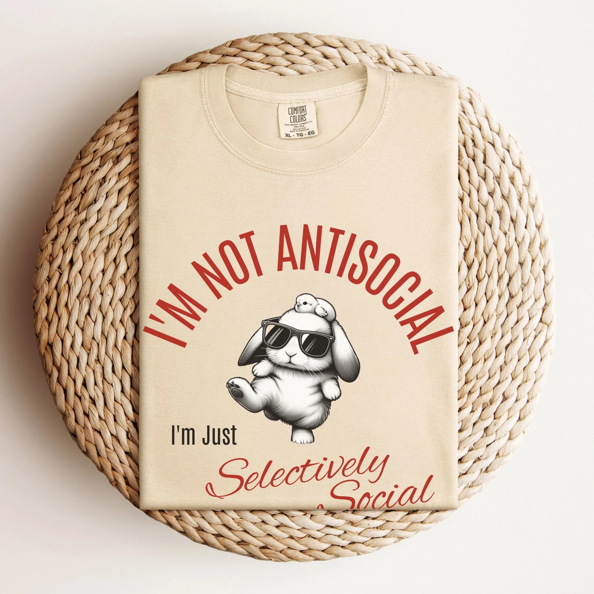 Selectively Social Unisex Garment-dyed Heavyweight T-Shirt - Image 8