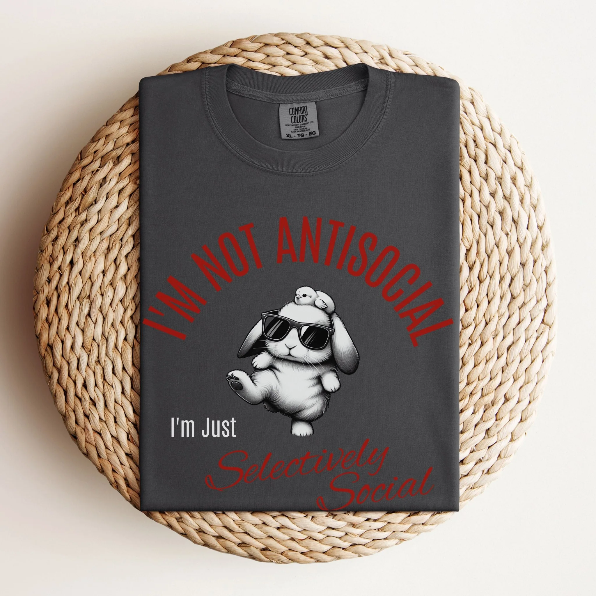 Selectively Social Unisex Garment-dyed Heavyweight T-Shirt - Image 9