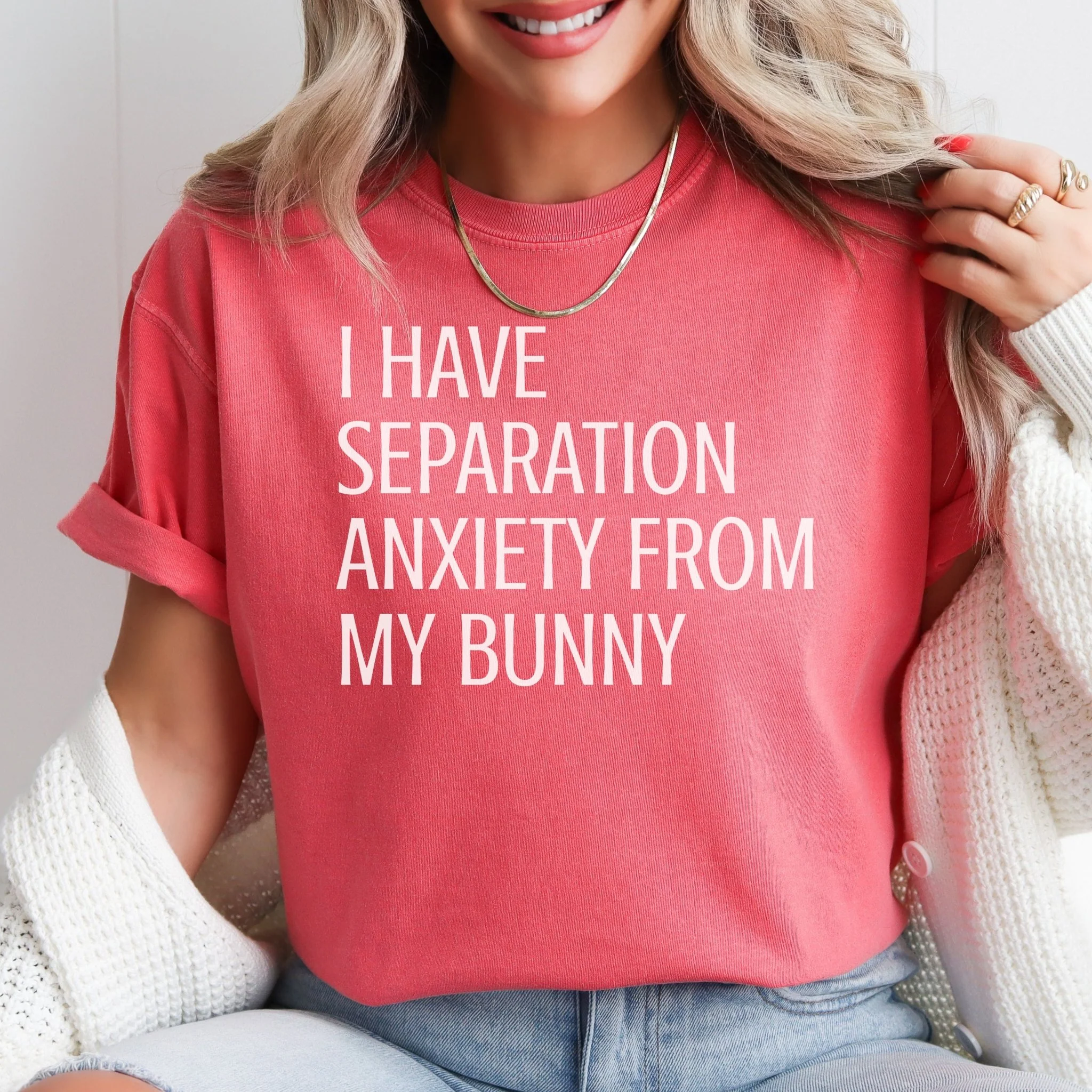 Separation Anxiety Unisex Garment-dyed Heavyweight T-Shirt - Image 2