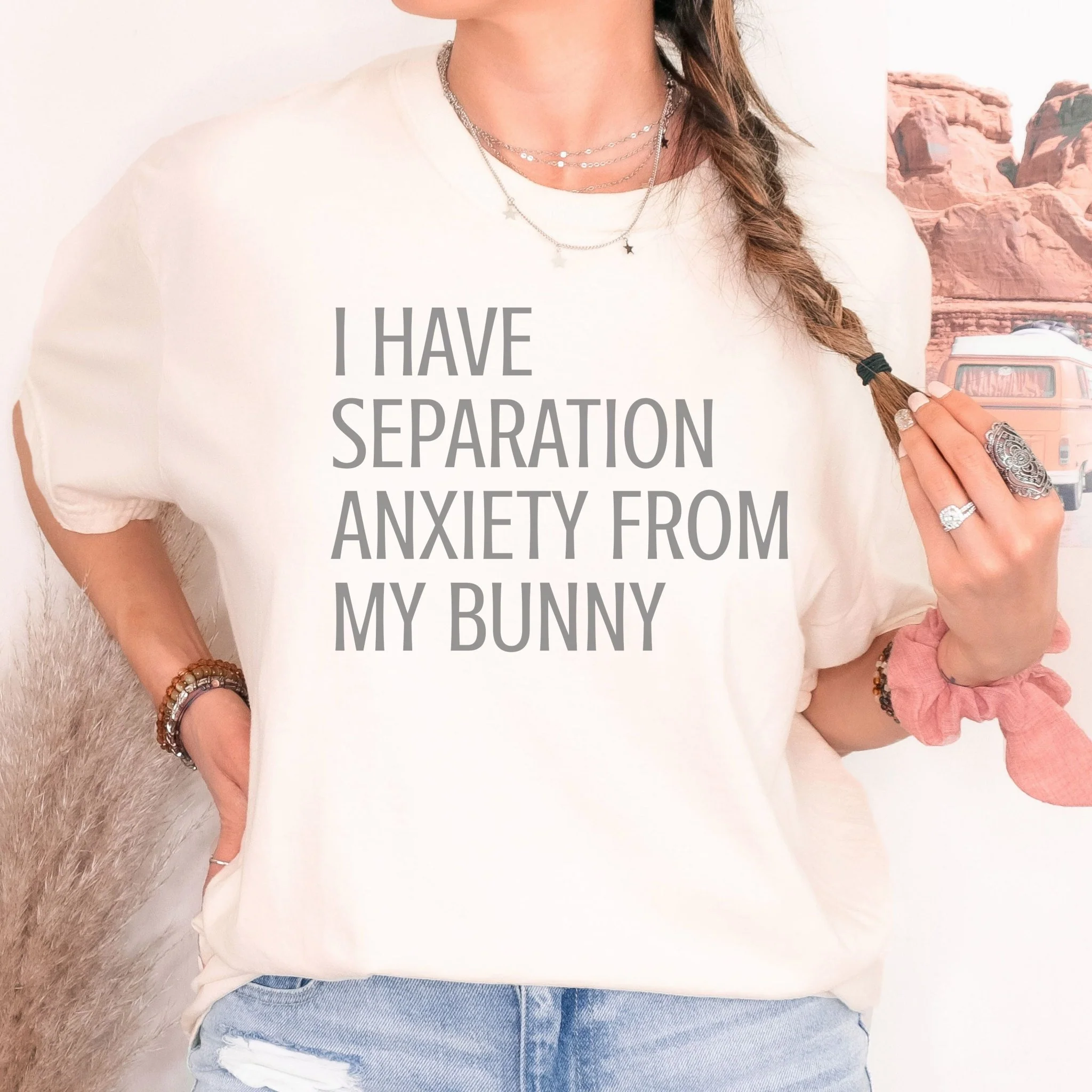 Separation Anxiety Unisex Garment-dyed Heavyweight T-Shirt - Image 4