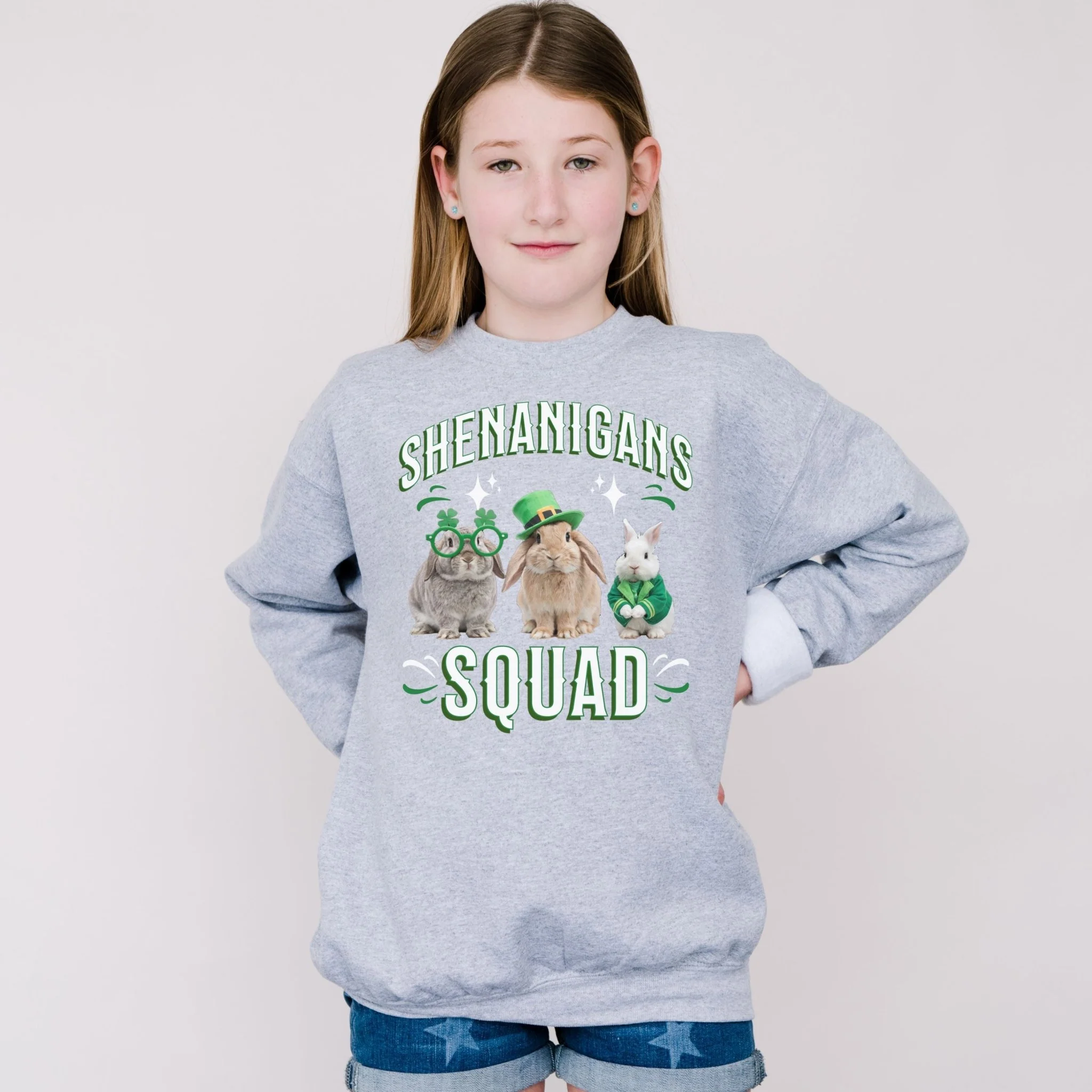 Shenanigan's Squad Youth Crewneck Sweatshirt - Image 2