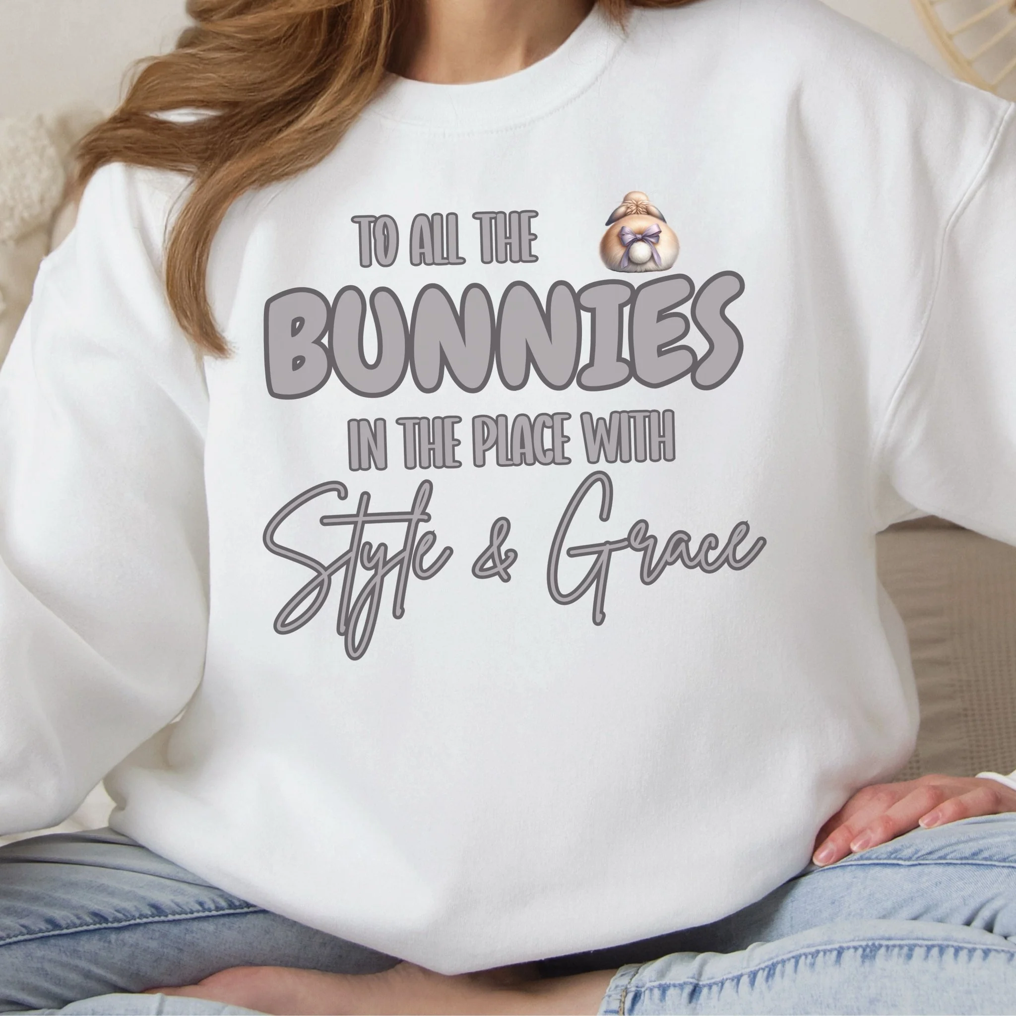 To All the Bunnies with Style and Grace Unisex Sweatshirt - Image 6