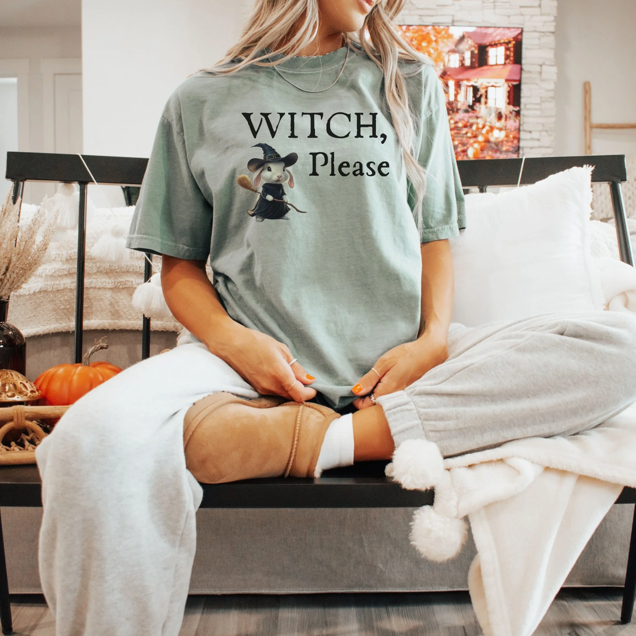 Witch, Please Unisex Garment-dyed Heavyweight T-Shirt